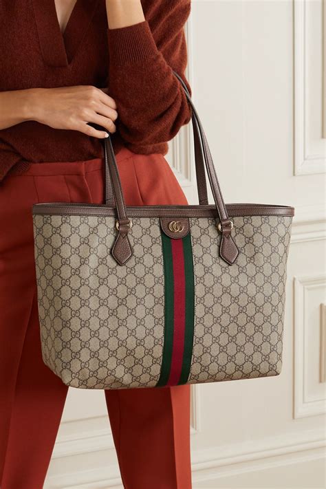 gucci bag red stripe|gucci ophidia tote bag.